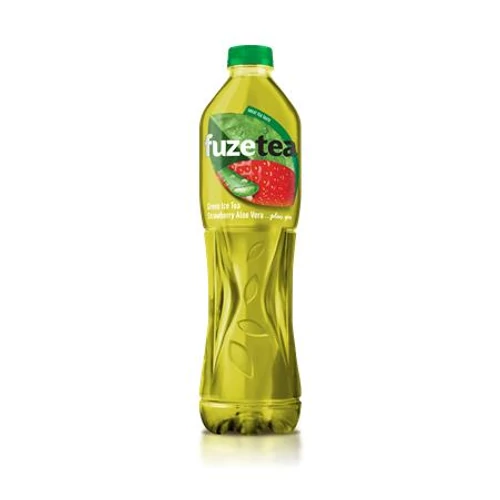 Üdítőital, szénsavmentes, 1,5 l, FUZETEA, zöld tea eper-aloevera