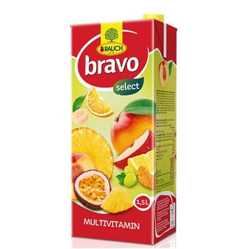 Gyümölcsital, 12%, 1,5 l, RAUCH "Bravo", multivitamin