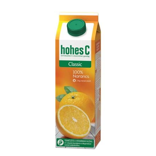 Gyümölcslé, 100%, 1 l, HOHES C, narancs