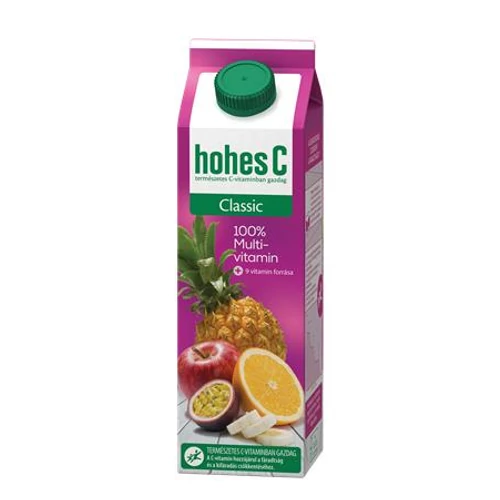 Gyümölcslé, 100%, 1 l, HOHES C, multivitamin