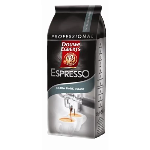 Kávé, pörkölt, szemes, sötét pörkölésű, 1000 g,  DOUWE EGBERTS "Espresso"