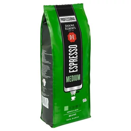 Kávé, szemes, közepes pörkölésű, 1000 g, DOUWE EGBERTS "Espresso"