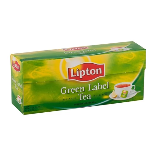 Fekete tea, 25x2 g, LIPTON, "Green label"