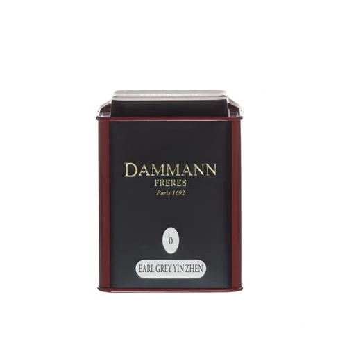 Fémdobozos fekete tea, 100 g, DAMMANN, "Earl Grey Yin Zen" szálas