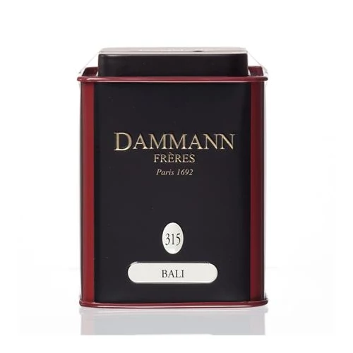 Fémdobozos zöld tea, 90 g, DAMMANN, "Bali" szálas