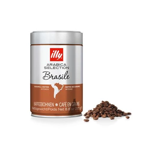 Kávé, pörkölt, szemes, 250 g, ILLY ”Brasile"