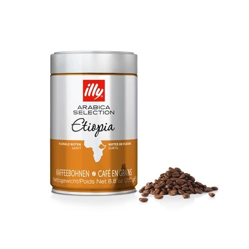 Kávé, pörkölt, szemes, 250 g, ILLY "Etiopia”