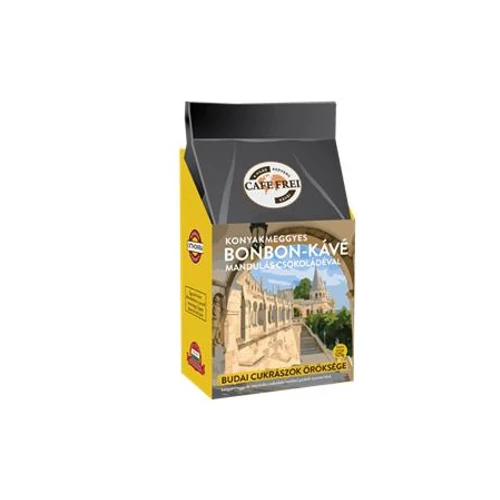 Kávé, pörkölt, szemes, 125 g, CAFE FREI "Konyakmeggyes Bonbon"