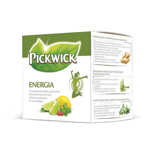 Gyógytea, 10x1,5 g, PICKWICK, "Energia"