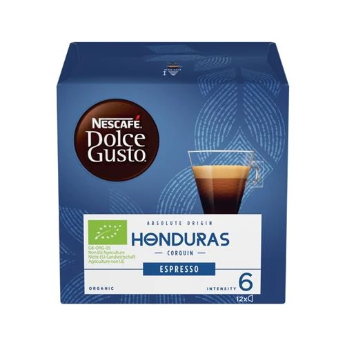 Kávékapszula, 12 db, NESCAFÉ "Dolce Gusto Espresso Honduras"