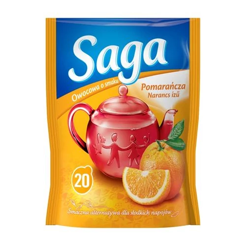 Gyümölcstea, 20x1,7 g, SAGA, narancs