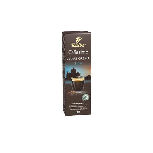 Kávékapszula, 10 db, TCHIBO "Cafissimo Caffé Crema India"