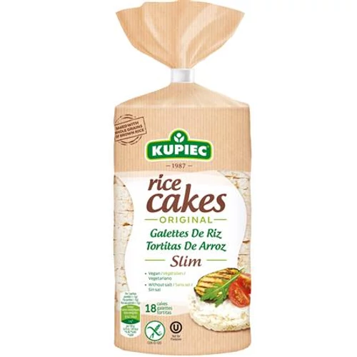 Puffasztott rizs, 90 g, KUPIEC "Slim", natúr