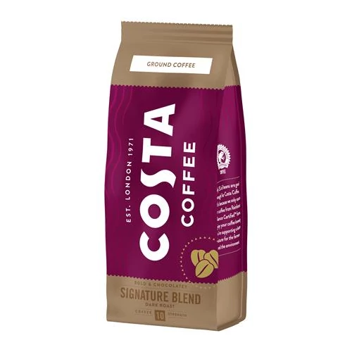Kávé, sötét pörkölésű, őrölt, 200 g, COSTA "Signature Blend"