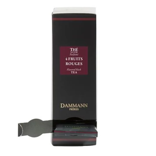 Fekete tea, 24 db, DAMMANN "4 Fruits Rouges", kristályfilteres