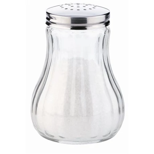 Cukor-és kakaószóró, üveg, 25cl