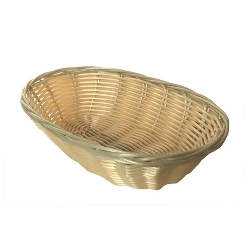 Kenyérkosár, műrattan, ovál, 23cm