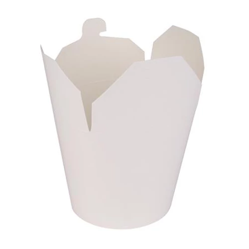 Papírdoboz, 500 ml, Take Away, fehér, "Be Green"