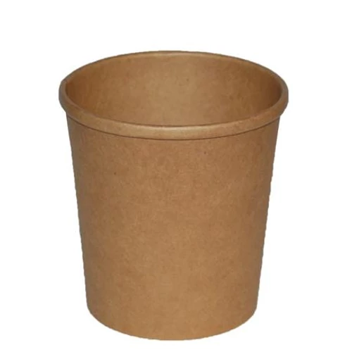 Papírpohár, 100 ml, barna, "Be Green"