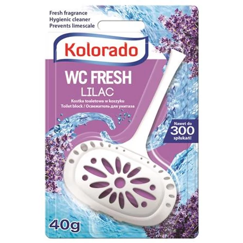 WC tisztító blokk, 40 g, "Kolorado", orgona