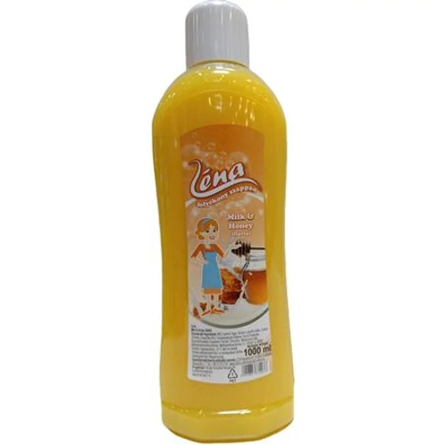 Folyékony szappan utántöltő, 1000 ml, "Léna", tej és méz