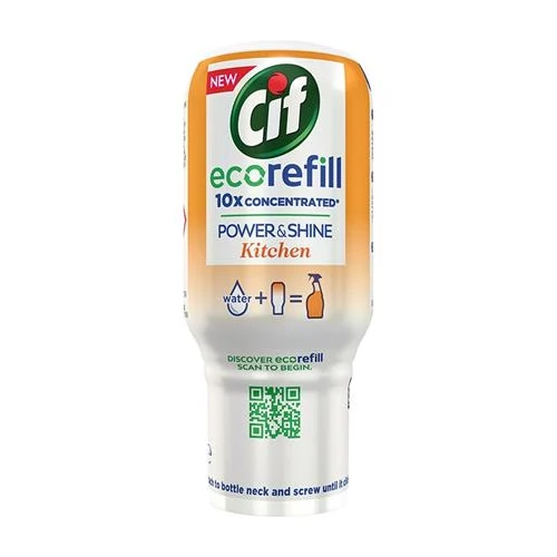 Konyhai zsíroldó spray, szuperkoncentrátum, utántöltő, 70 ml, CIF "Power&Shine Ecorefill"