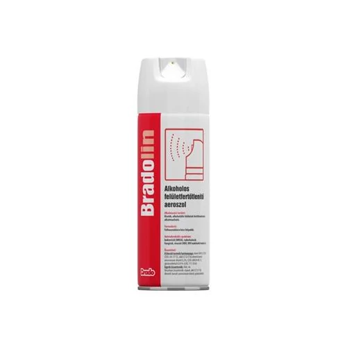 Felület fertőtlenítő spray, alkoholos, 0,5 l, BRADOLIN