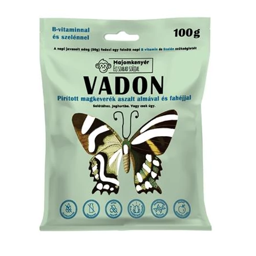 Magkeverék, 100 g, MAJOMKENYÉR "Vadon", aszalt alma-fahéj