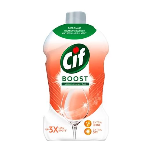 Öblítőszer, mosogatógéphez, 450 ml, CIF "Shine&Dry Boost"