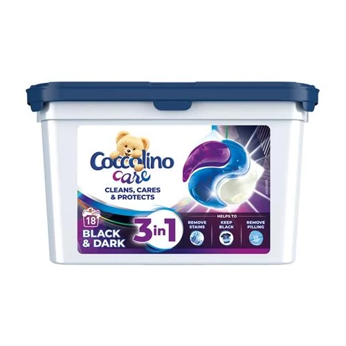 Mosókapszula, 18 db, COCCOLINO "Care Black"