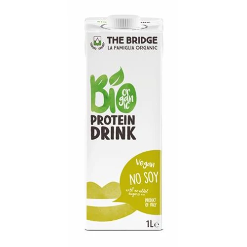 Növényi ital, bio, dobozos, 1 l, THE BRIDGE, csicseriborsó, protein