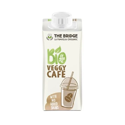 Növényi ital, bio, dobozos, 0,2 l, THE BRIDGE "Veggy Café", rizs, mandulás-kávés