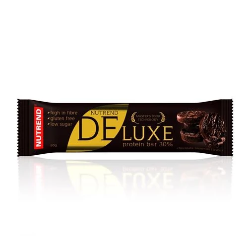 Proteinszelet, gluténmentes, 60 g, NUTREND "Deluxe", csokoládés brownie