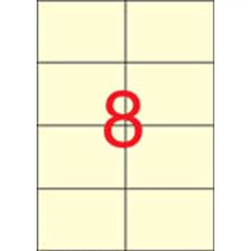 Etikett, 97x67,7 mm, színes, APLI, krémszínű, 160 etikett/csomag