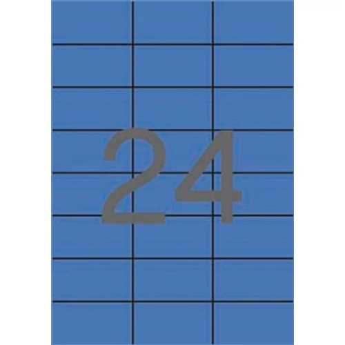 Etikett, 70x37 mm, színes, APLI, kék, 2400 etikett/csomag
