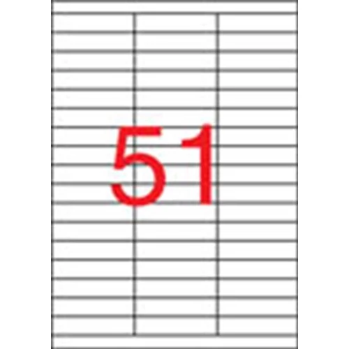 Etikett, univerzális, 70x16,9 mm, APLI, 5100 etikett/csomag