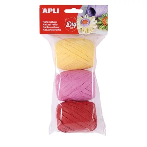 Raffia gombolyag szett , APLI "Creative", cukorka színek