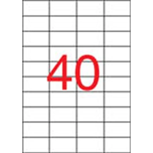 Etikett, lézernyomtatókhoz, 52,5x29,7 mm, APLI, 10000 etikett/csomag