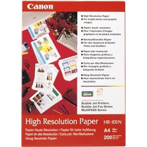 HR-101 Fotópapír, tintasugaras, A4, 106 g, matt, nagyfelbontású, 200 lapos CANON