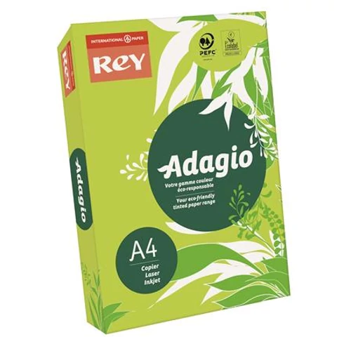 Másolópapír, színes, A4, 80 g, REY "Adagio", neon kiwi