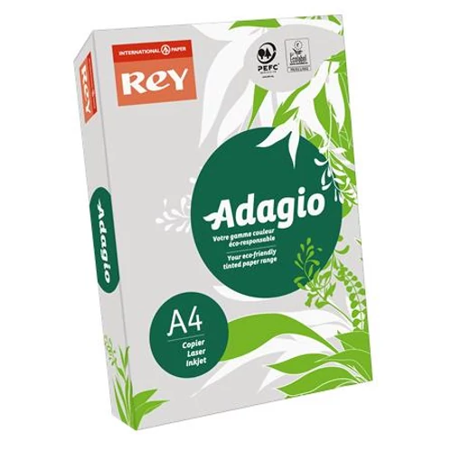 Másolópapír, színes, A4, 80 g, REY "Adagio", pasztell szürke