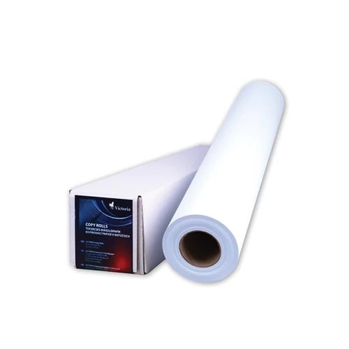 Másolópapír, tekercses, 1068 mm x 50 m x 50 mm, 80 g, VICTORIA