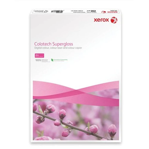 Másolópapír, digitális, A4, 160 g, bevonatos, magasfényű, XEROX "Colotech Supergloss"