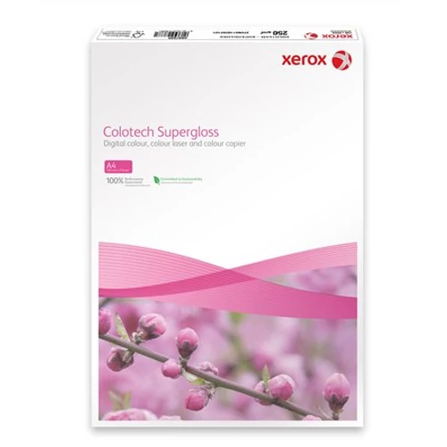 Másolópapír, digitális, SRA3, 450x320 mm, 250 g, bevonatos, magasfényű, XEROX "Colotech Supergloss"