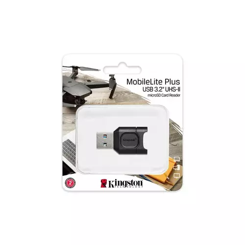 Kártyaolvasó, microSD kártyához, USB 3.1 csatlakozás, KINGSTON "MobileLite Plus"