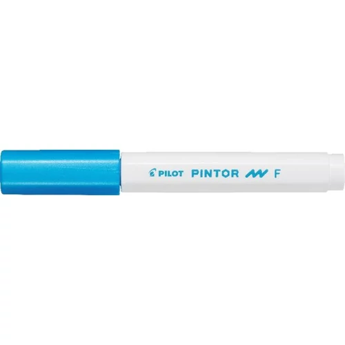 Dekormarker, 1 mm, PILOT "Pintor F", metál kék