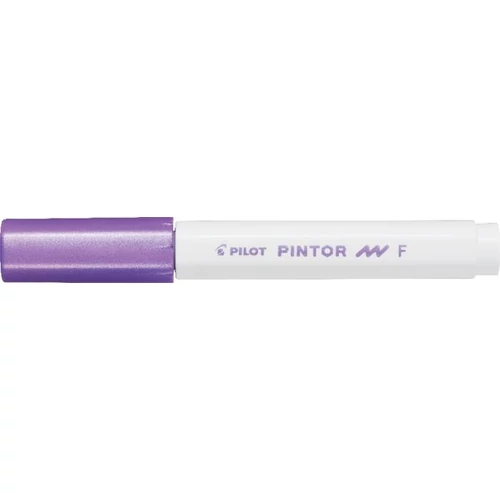 Dekormarker, 1 mm, PILOT "Pintor F", metál lila