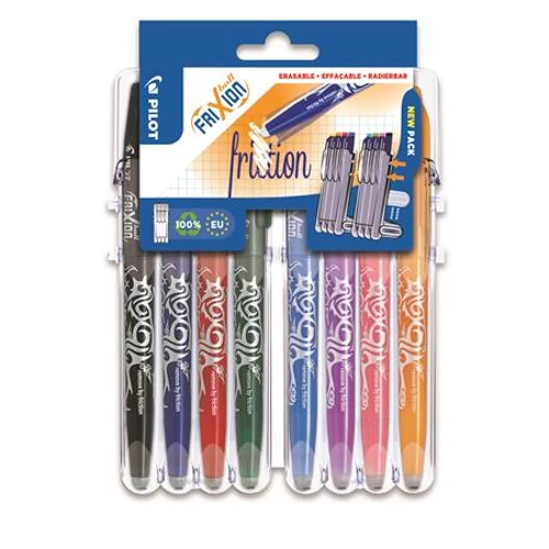 Rollertoll készlet, Set2Go, 0,35 mm, törölhető, PILOT "Frixion Ball", 8 vegyes szín