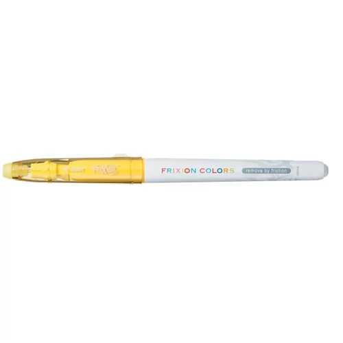 Filctoll, 0,39-0,7 mm, törölhető, PILOT "Frixion Colors", sárga