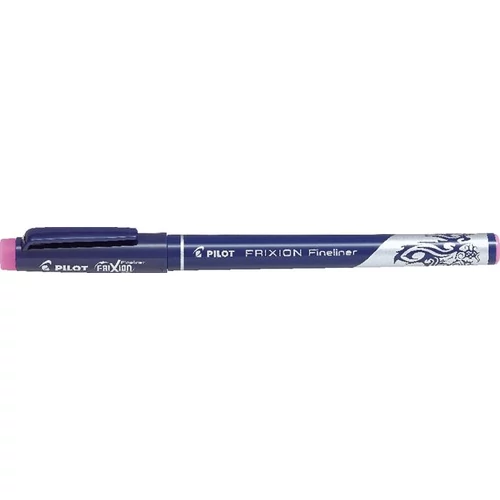 Tűfilc, 0,45 mm, törölhető, PILOT "Frixion Fineliner",  rózsaszín